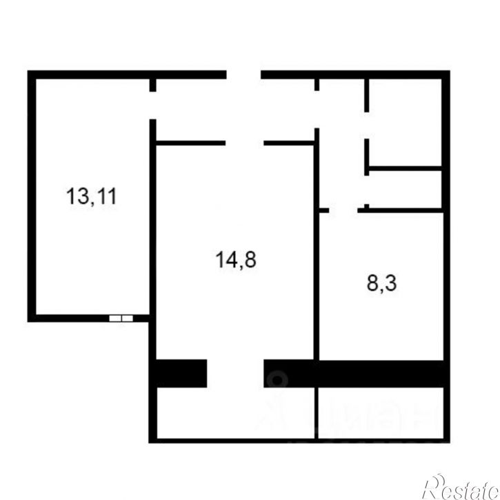 2-комн квартира ул Новоселов, 58 3,  д. 58 3,  к. 3