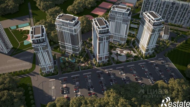 1-комн квартира в новом доме микрорайон Олимпийский городок