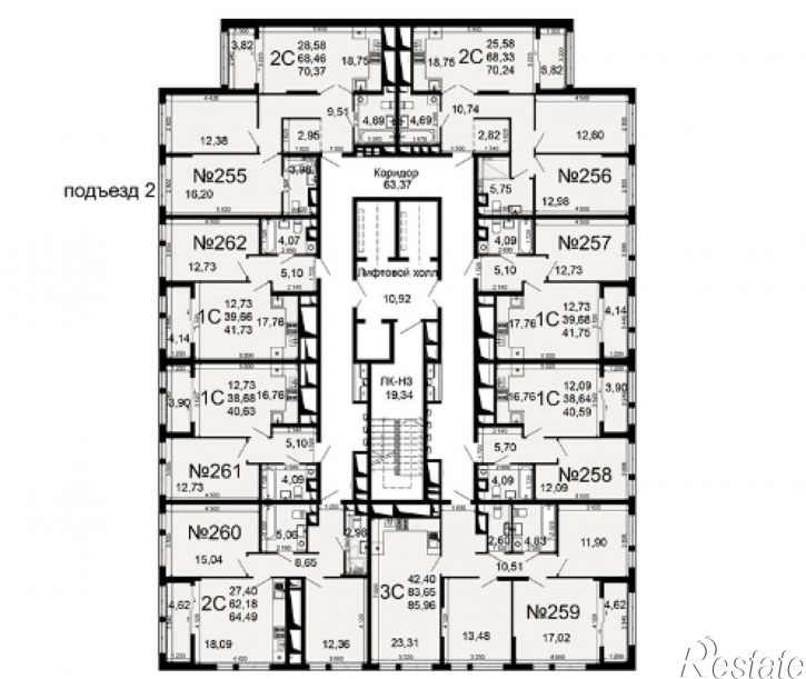 1-комн квартира в новом доме Льговская улица, 8