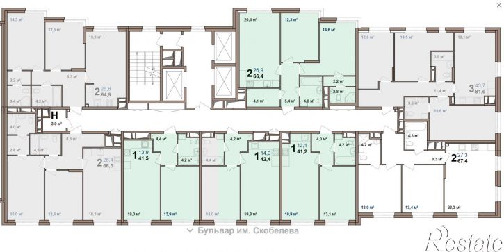 2-комн квартира в новом доме ул Новоселов, 33б,  д. 33б