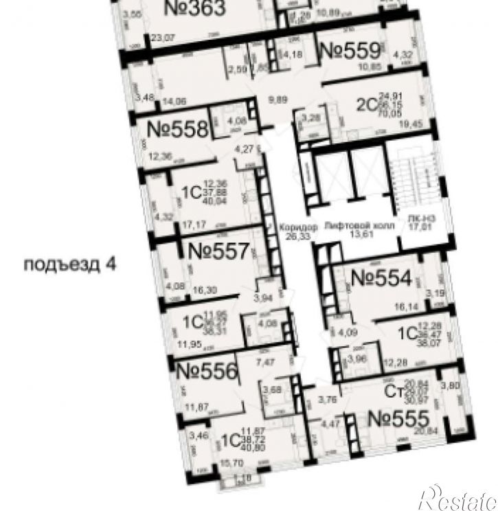 1-комн квартира в новом доме Славянский пр-кт, 7,  д. 7