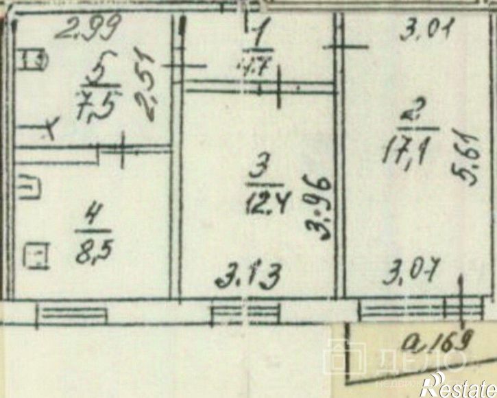 2-комн квартира улица Советской Армии, 15,  д. 15