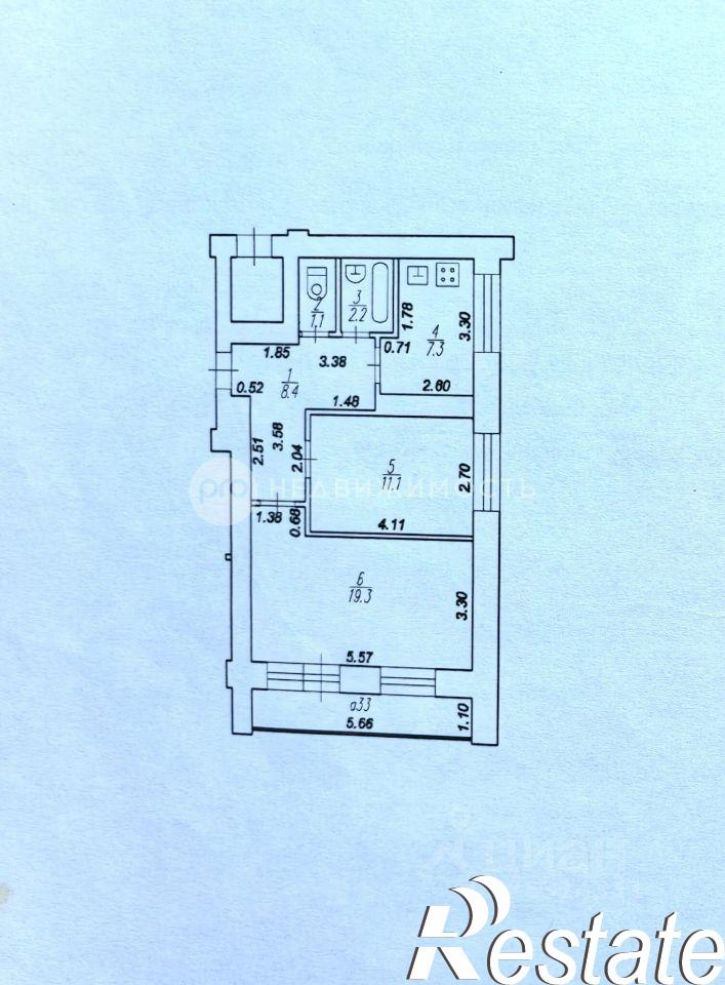 2-комн квартира улица Новаторов, 8,  д. 8