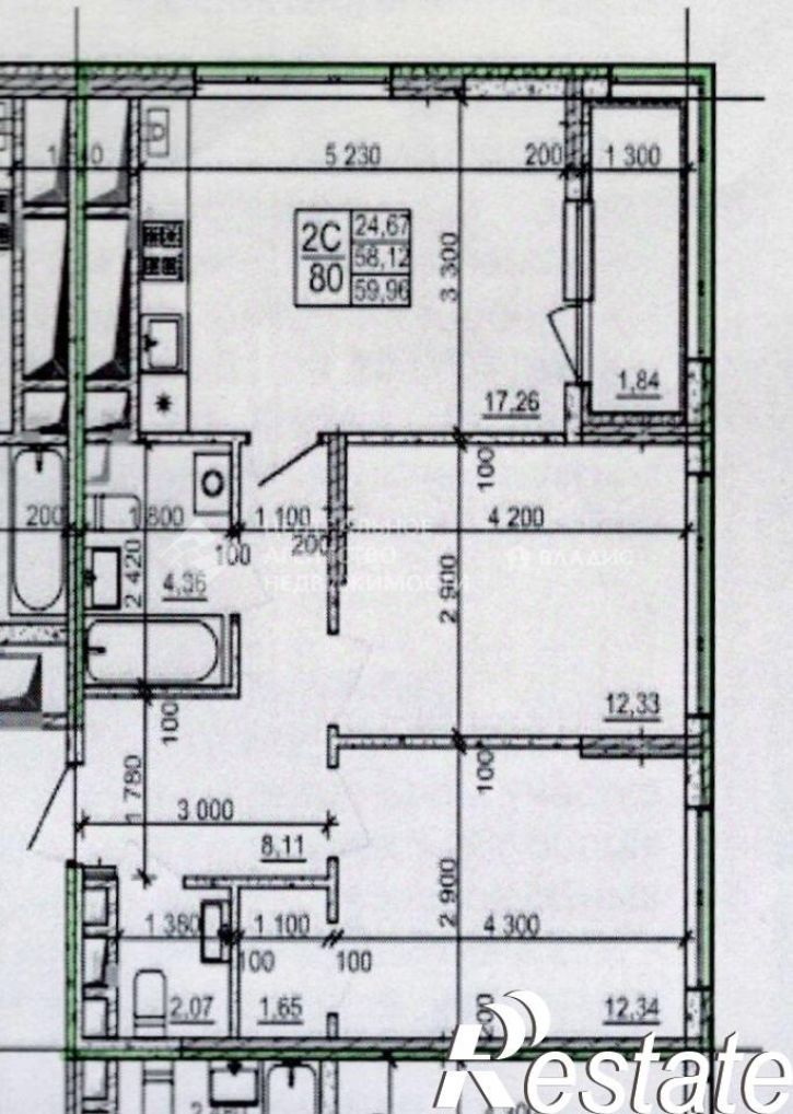 2-комн квартира в новом доме Михайловское шоссе, 260 к1,  д. 260 к1