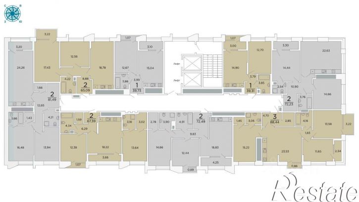 3-комн квартира в новом доме 1-й проезд Гагарина, 3,  д. 3