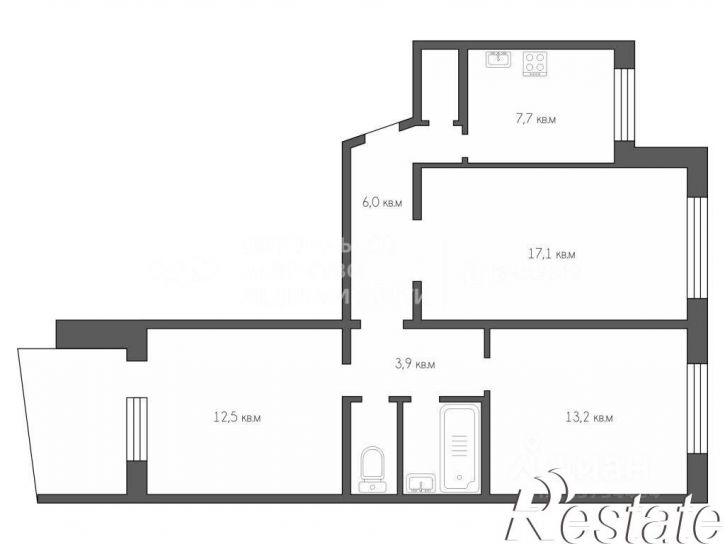 3-комн квартира улица Сельских Строителей, 5Б,  д. 5Б