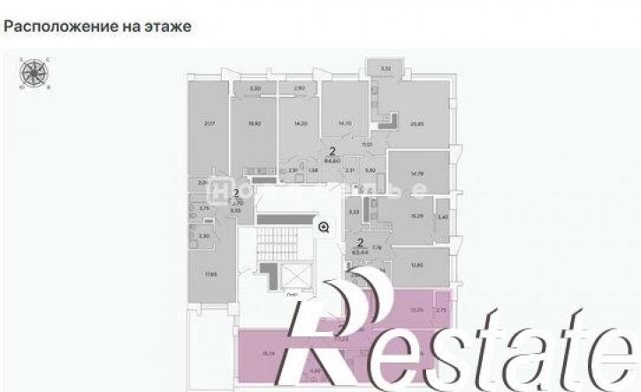 2-комн квартира в новом доме 1-й проезд Гагарина, 3,  д. 3